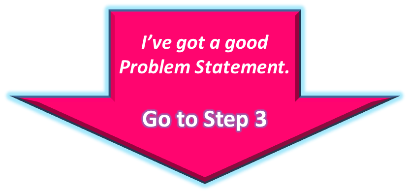 I've got a useful Problem Statement. Go To Step 3 - Getting Started Checklist Go To the Next Step
