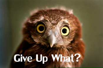 Give Up What?